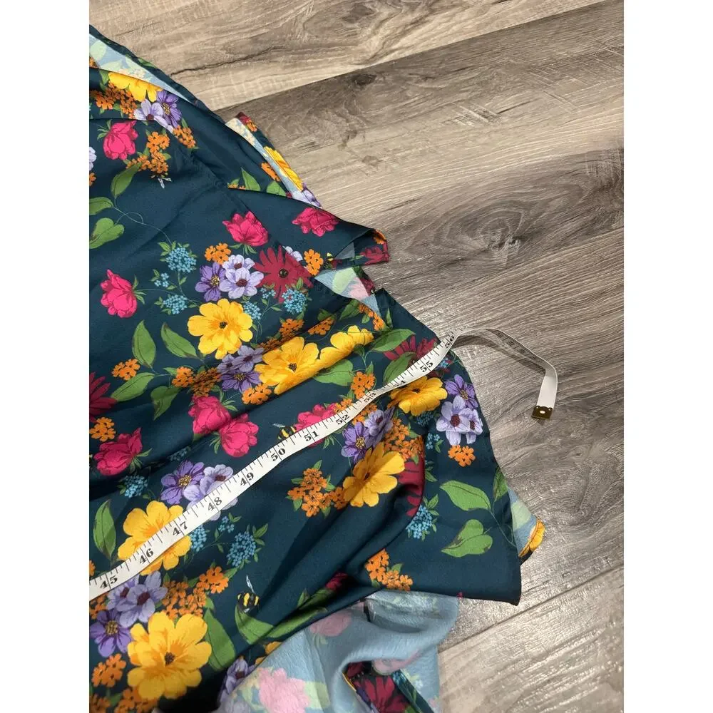 NWT BAACAL x Maxey Greene Floral Wrap Maxi Dress Plus Size 2 Sustainable Boho - Picture 8 of 14